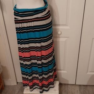 EUC Bright striped Size L long shirt from Target